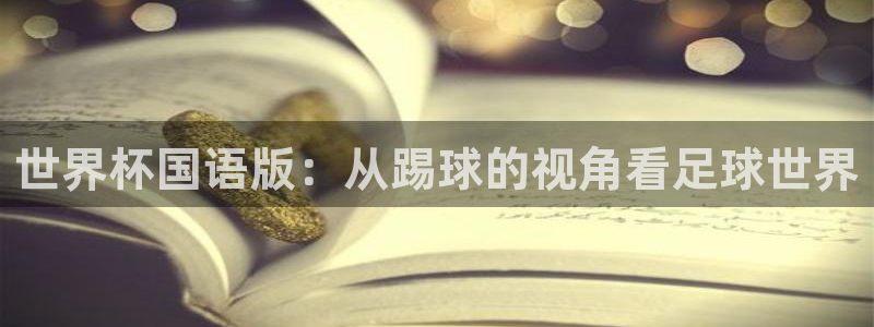 世界杯直播免费观看：世界杯国语版：从踢球的视角看足球世界